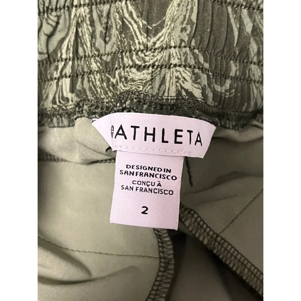 Athleta Sumi Green Marble Brooklyn Jogger Size 2